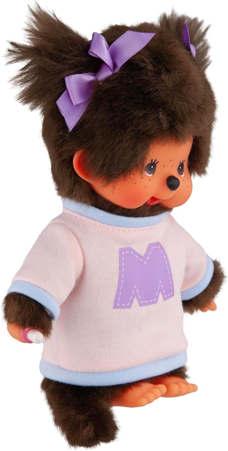 Monchhichi: Bi-color Sweater Girl Plush Toys & Games Monchhichi