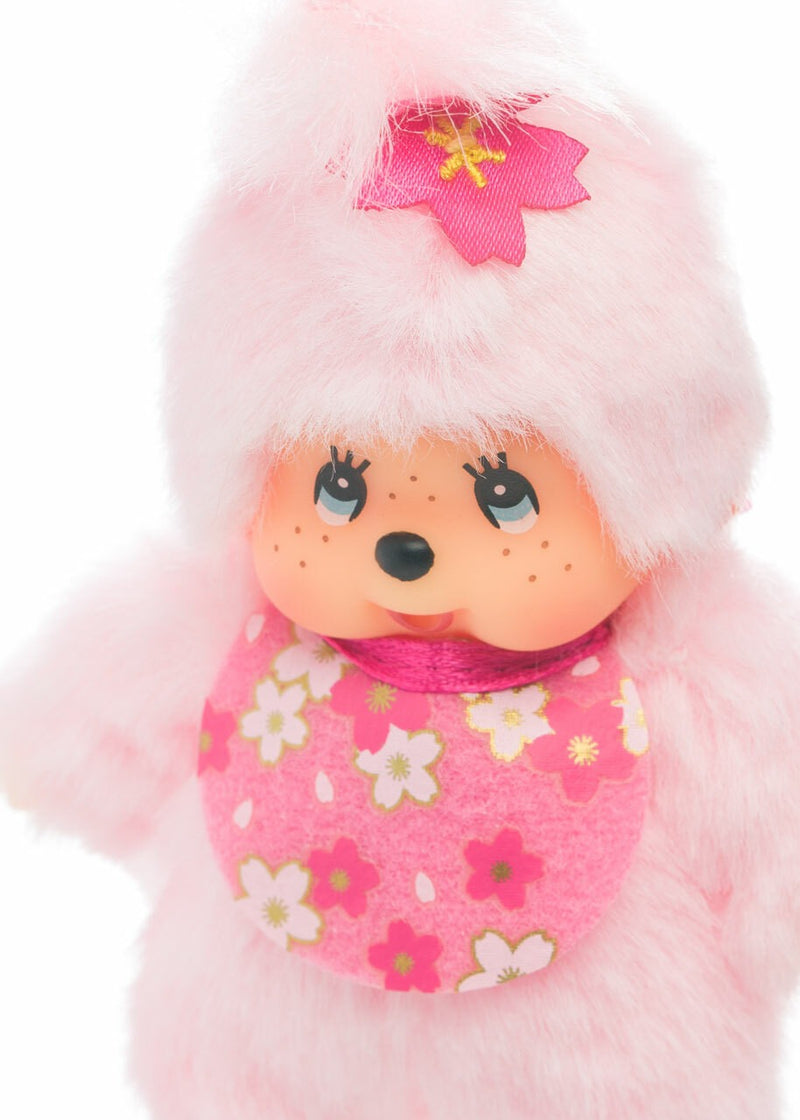 Monchhichi: Classic Bebichhichi - Cherry Blossom Keychain Toys & Games Monchhichi
