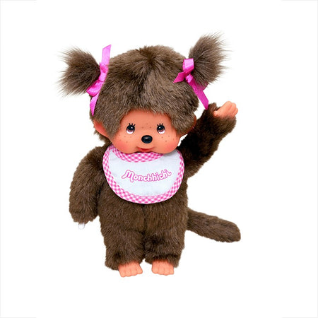 Monchhichi: Classic Girl - Pink Bib Plush Toys & Games Monchhichi