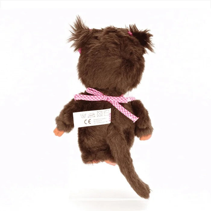 Monchhichi: Classic Girl - Pink Bib Plush Toys & Games Monchhichi