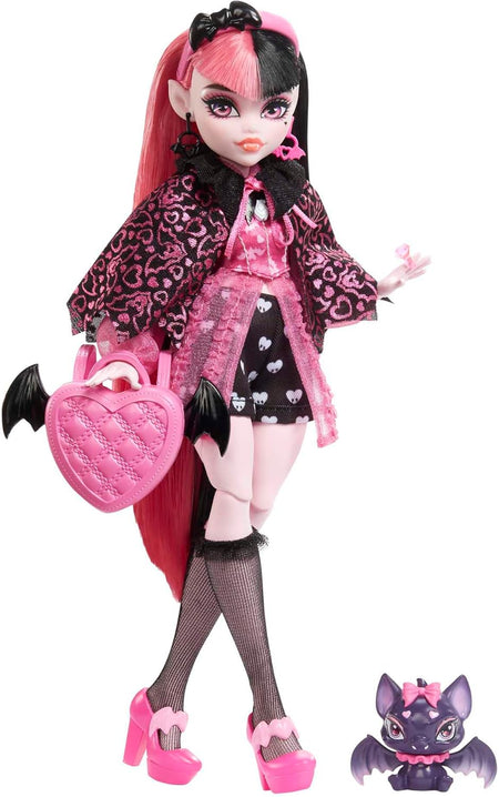 Monster High: Draculaura - Signature Look with Fashion Accessories Pet Bat Count Fabulous Toys & Games Mattel