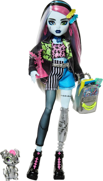 Monster High: Frankie Stein Doll Includes Pet Dog Watzie Toys & Games Mattel