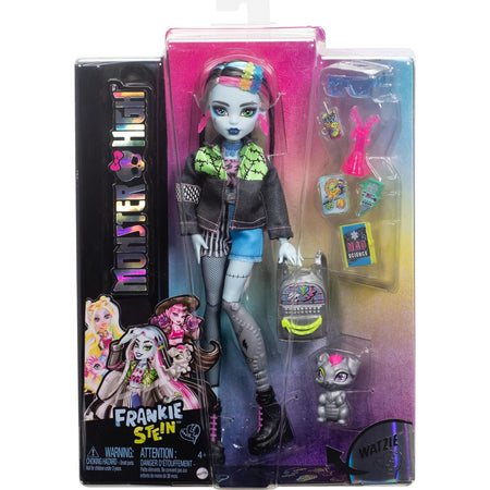 Monster High: Frankie Stein Doll Includes Pet Dog Watzie Toys & Games Mattel