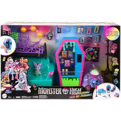 Monster High: Student Lounge Playset, Doll House Furniture, Pets & Vending Machine Toys & Games Mattel