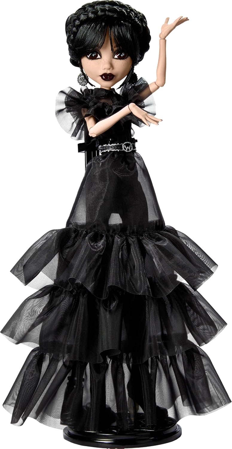 Monster High: Wednesday Addams Doll Rave N Wednesday Toys & Games Mattel