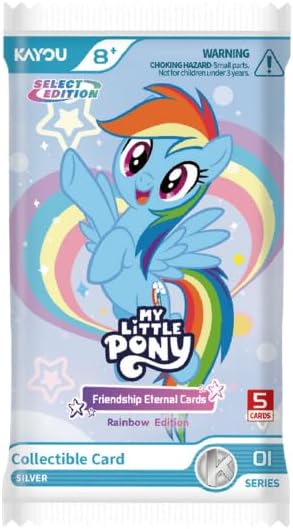 Kayou: My Little Pony - Friendship Eternal Rainbow Edition Series 1 Collectible Card Booster Box -20 Packs Trading Cards Kayou