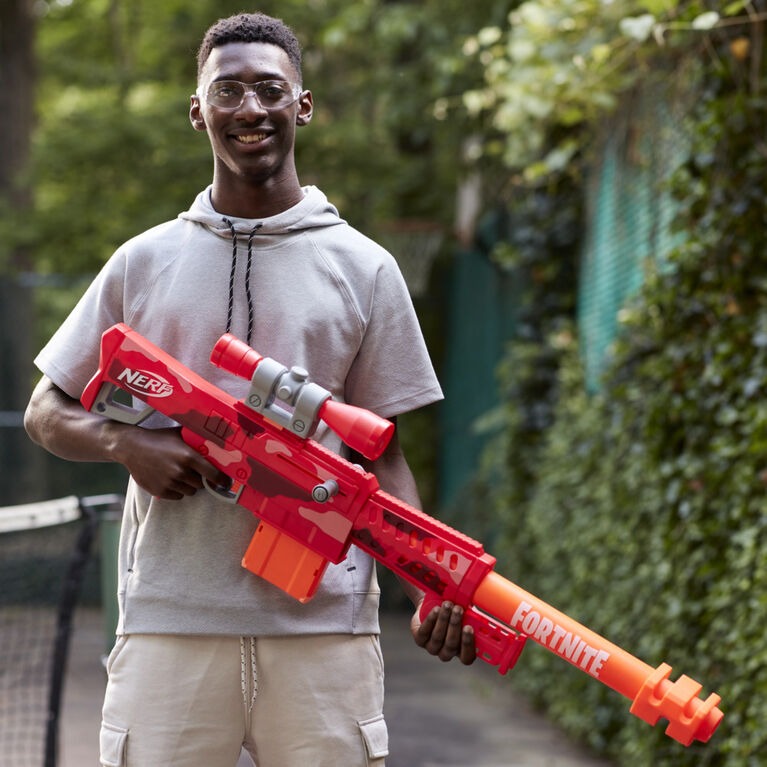 NERF Fortnite: Heavy SR Blaster Scope - Red Camo Edition Toys & Games Hasbro