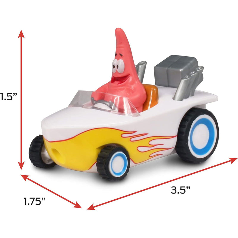 SpongeBob SquarePants: Patrick Star Pull Back Hot Rod Boat Toys & Games NKOK