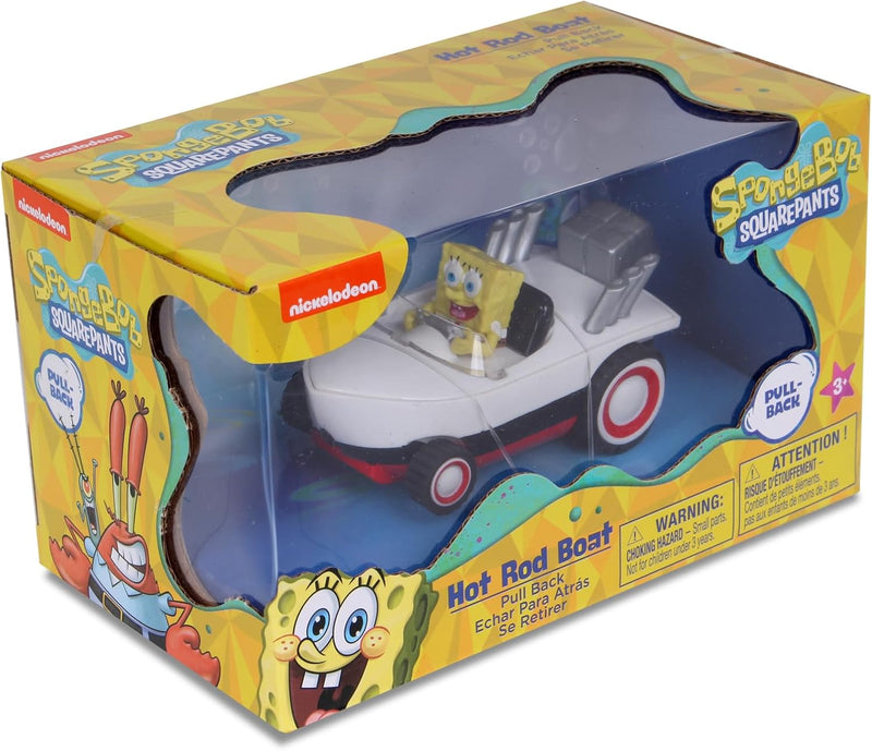 SpongeBob SquarePants: SpongeBob Pull Back Hot Rod Boat Toys & Games NKOK