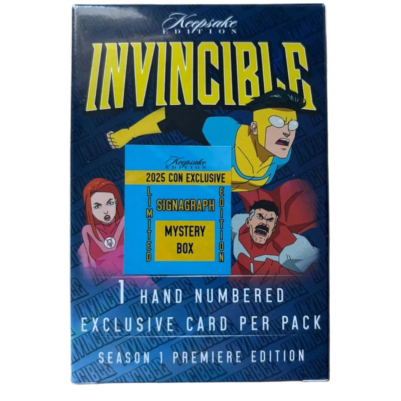 NYCC 2025 Invincible Season 1 Keepsake Premiere Edition NYCC Exclusive Laser Signagraph /20 or less Mystery Box - 1 Card Memorabilia Keepsake