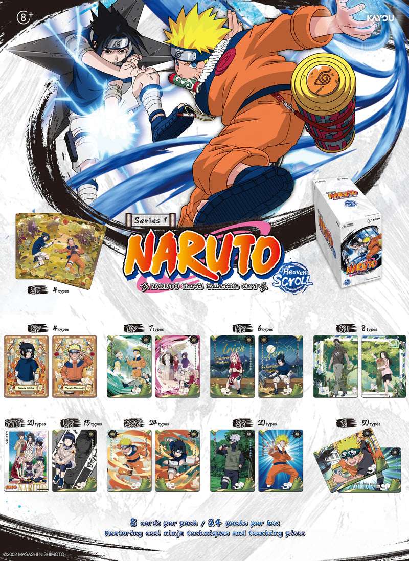 Kayou TCG: Naruto Smriti Heaven Scroll Series 1 Booster Box - 24 Packs Card Game Kayou
