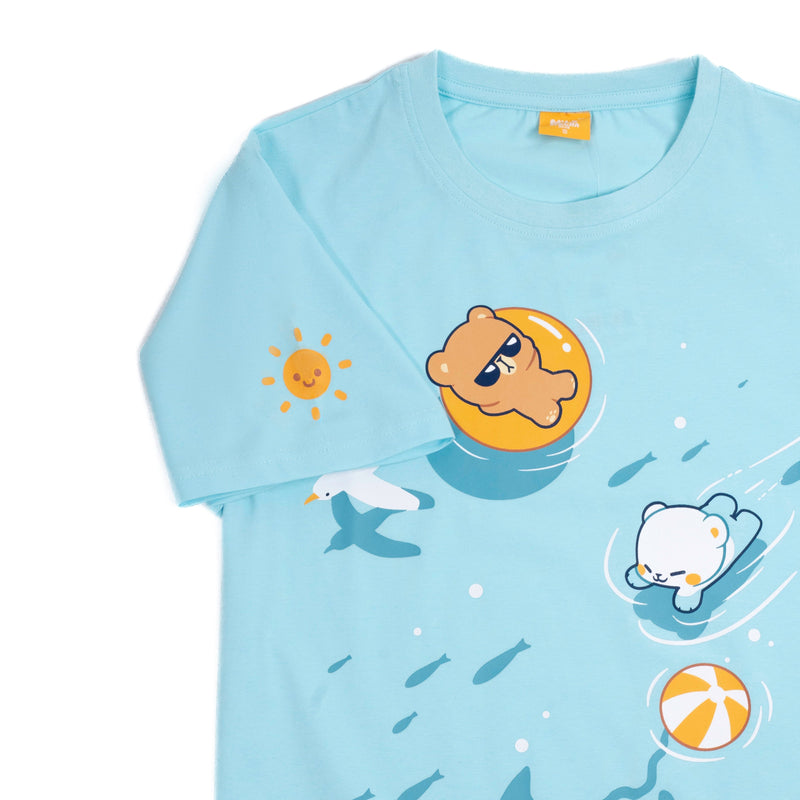 Ocean T-Shirt T-Shirts Milk Mocha Bear