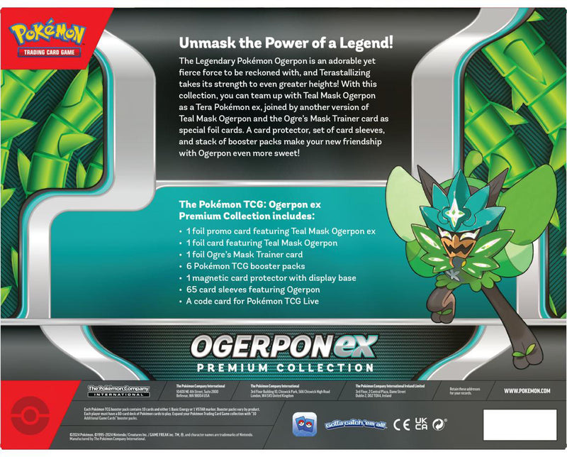 Pokemon TCG: Ogerpon EX Premium Collection Box Card Game Pokemon