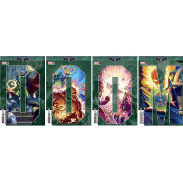 One World Under Doom: #1 2 3 4 Complete Connecting Covers Set Comics Marvel Comics