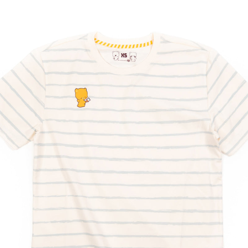 Milk Mocha Bear: Giordano x Milk Mocha Bear: Painting Stripes T-Shirts Milk Mocha Bear