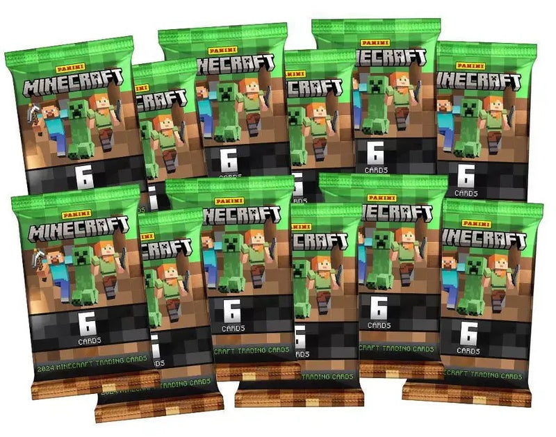 Panini Minecraft: 15th Anniversary Mega Box 2024 - 12 Packs Card Game Generic