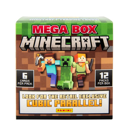 Panini Minecraft: 15th Anniversary Mega Box 2024 - 12 Packs Card Game Generic