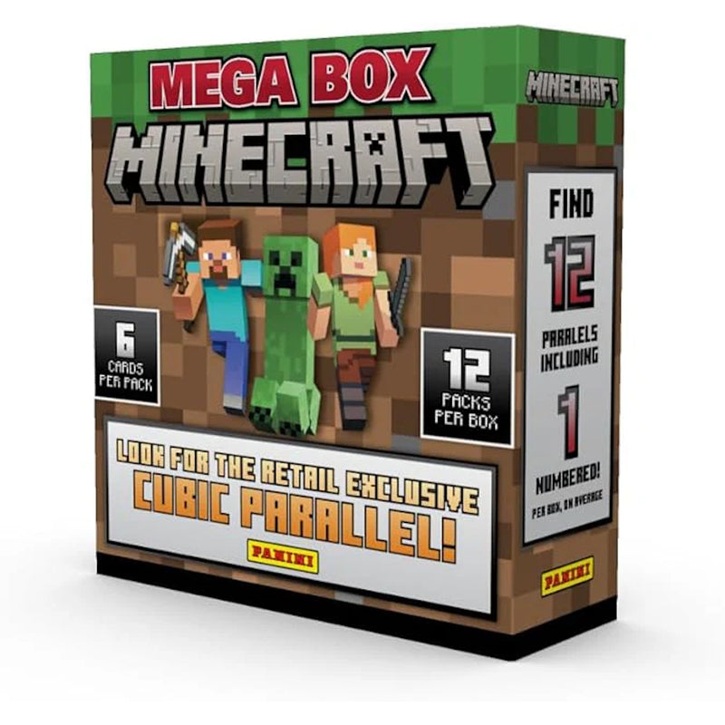 Panini Minecraft: 15th Anniversary Mega Box 2024 - 12 Packs Card Game Generic