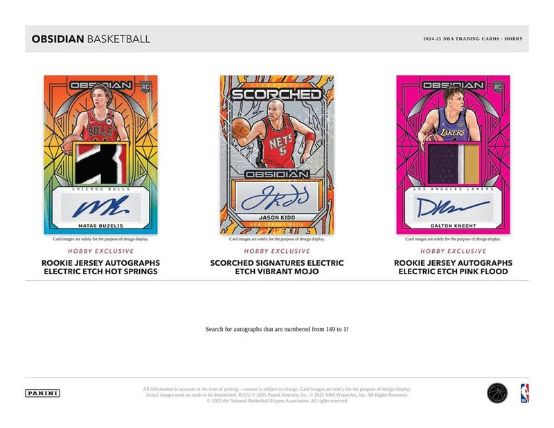Panini Obsidian Basketball 2024-25 Hobby Box
