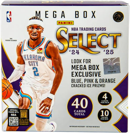 Panini 2024-25 Select Basketball Trading Card Mega Box (10 packs)