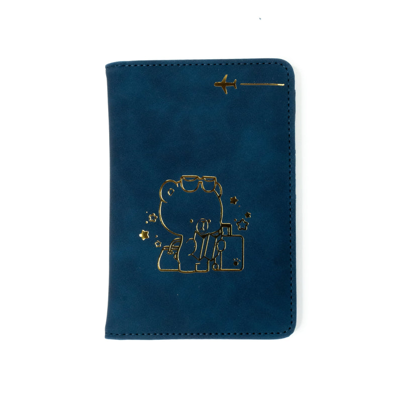 Travel Passport Wallet - Mocha Travel Accessories Milk Mocha Bear