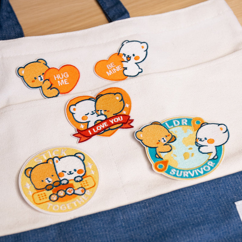 I Love You Patches (Set of 5) Accessories Milk Mocha Bear