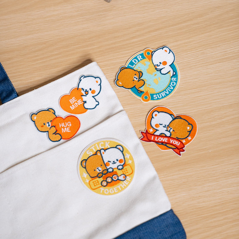 I Love You Patches (Set of 5) Accessories Milk Mocha Bear