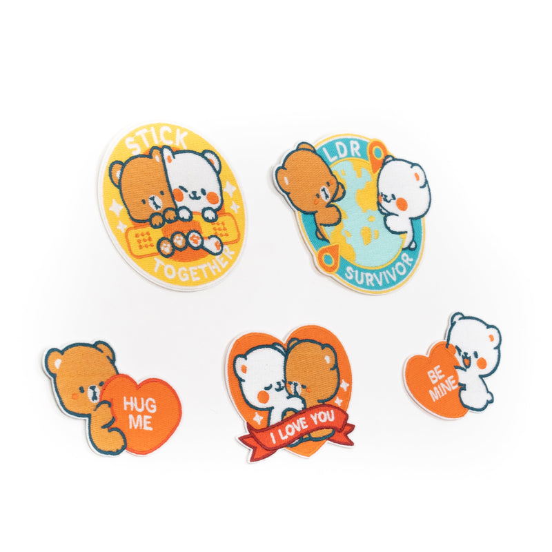 I Love You Patches (Set of 5) Accessories Milk Mocha Bear