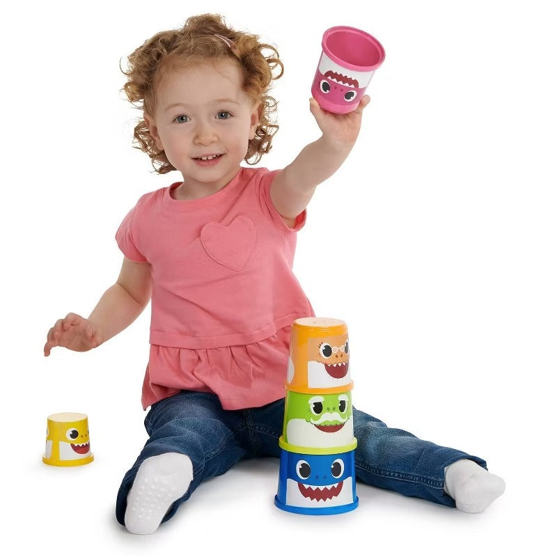 Pinkfong Baby Shark: Stack and Play Cups Toys & Games WowWee