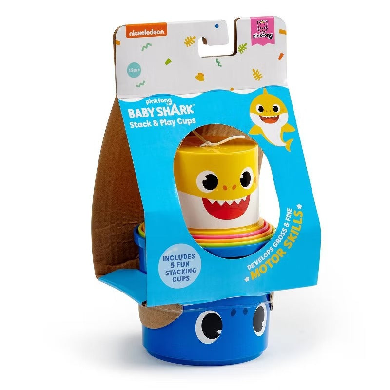 Pinkfong Baby Shark: Stack and Play Cups Toys & Games WowWee