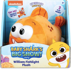 Pinkfong Baby Shark: William Fishlight Plush Toys & Games WowWee