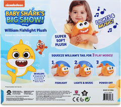 Pinkfong Baby Shark: William Fishlight Plush Toys & Games WowWee
