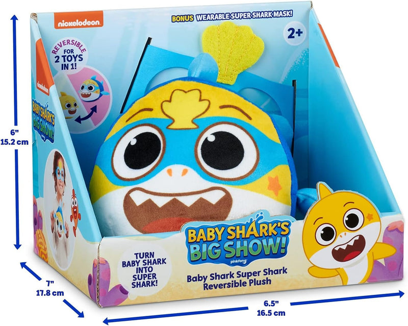 Baby Shark's Big Show!: Super Shark Reversible Plush Toys & Games Wow Wee