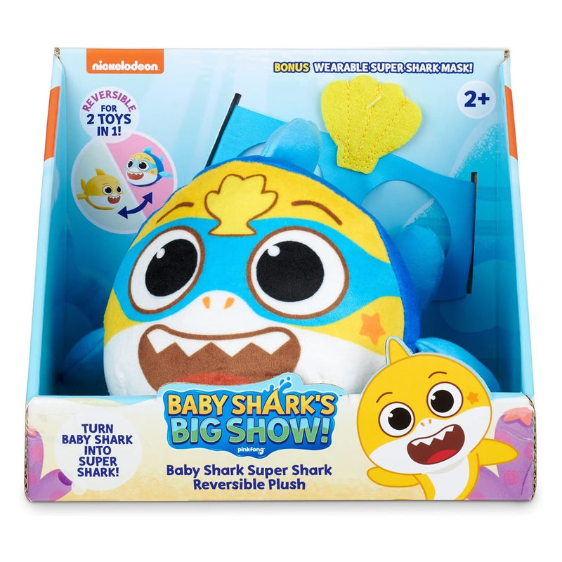 Baby Shark's Big Show!: Super Shark Reversible Plush Toys & Games Wow Wee