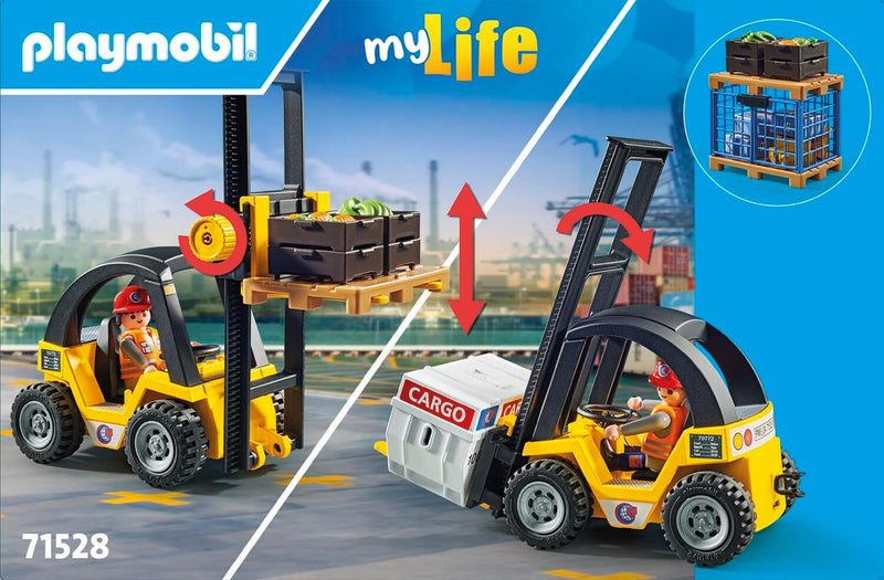Playmobil: Forklift Truck with Cargo #71528 Toys & Games Playmobil