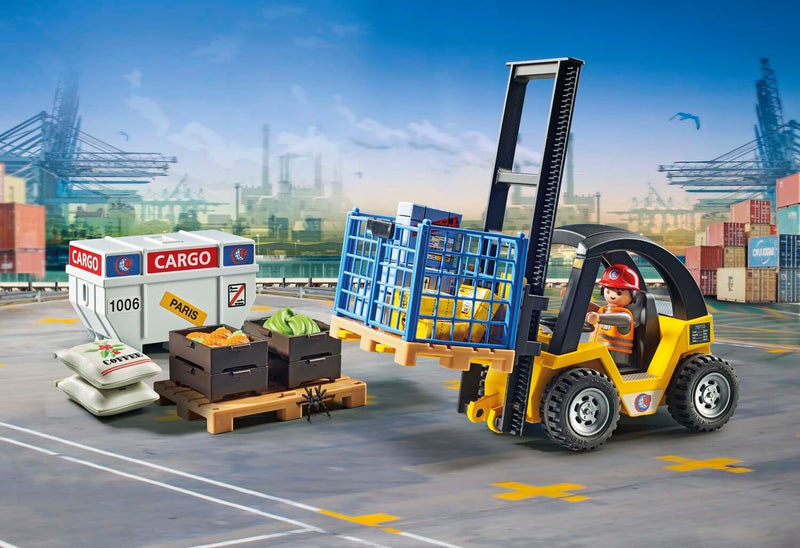 Playmobil: Forklift Truck with Cargo #71528 Toys & Games Playmobil