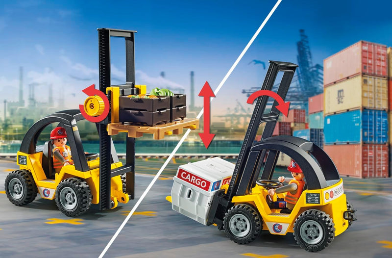 Playmobil: Forklift Truck with Cargo #71528 Toys & Games Playmobil