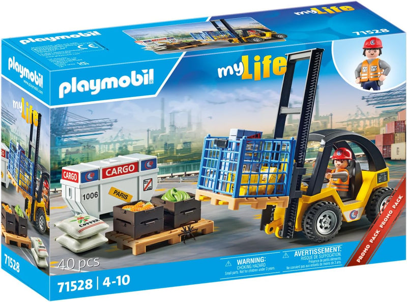 Playmobil: Forklift Truck with Cargo #71528 Toys & Games Playmobil