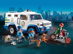 Playmobil Action Heroes: Armored Van with Fund Conveyors - 66 Piece Playset Toys & Games Playmobil