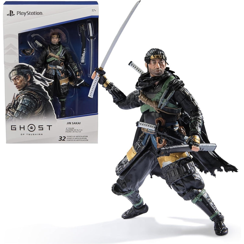 Playstation: Ghost of Tsushima - Jin Sakai 6" Figure Toys & Games Spin Master