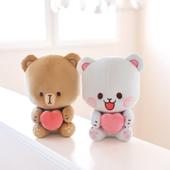 Mocha Heart Plush Plushies Milk Mocha Bear