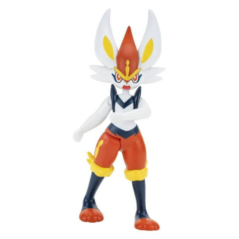 Pokemon: Battle Feature Figure - Cinderace Toys & Games Jazwares