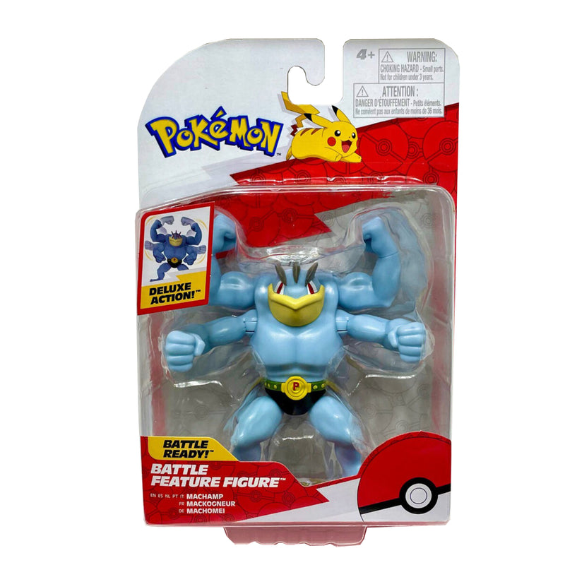 Pokemon: Battle Feature Figure - Machamp Toys & Games Jazwares