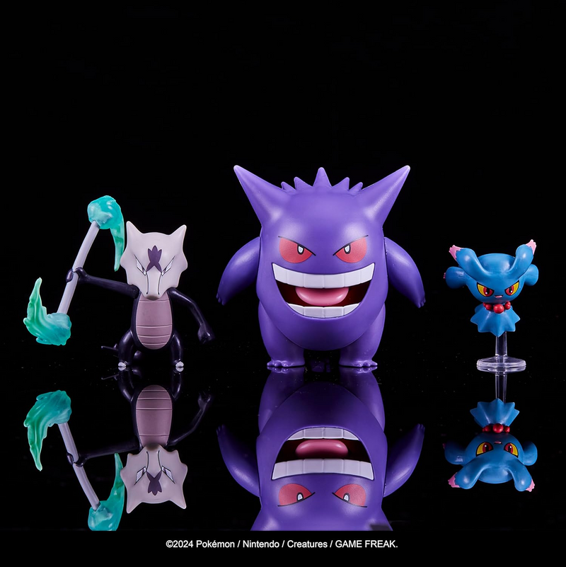 Pokemon Battle Figure 3 Pack: Misdreavus, Alolan Marowak and Gengar Toys & Games Pokemon