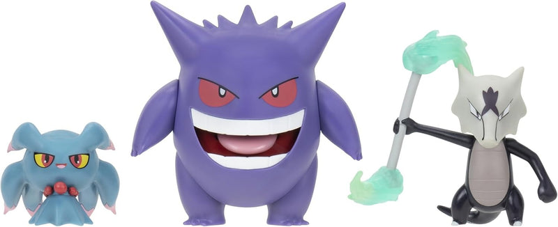 Pokemon Battle Figure 3 Pack: Misdreavus, Alolan Marowak and Gengar Toys & Games Pokemon