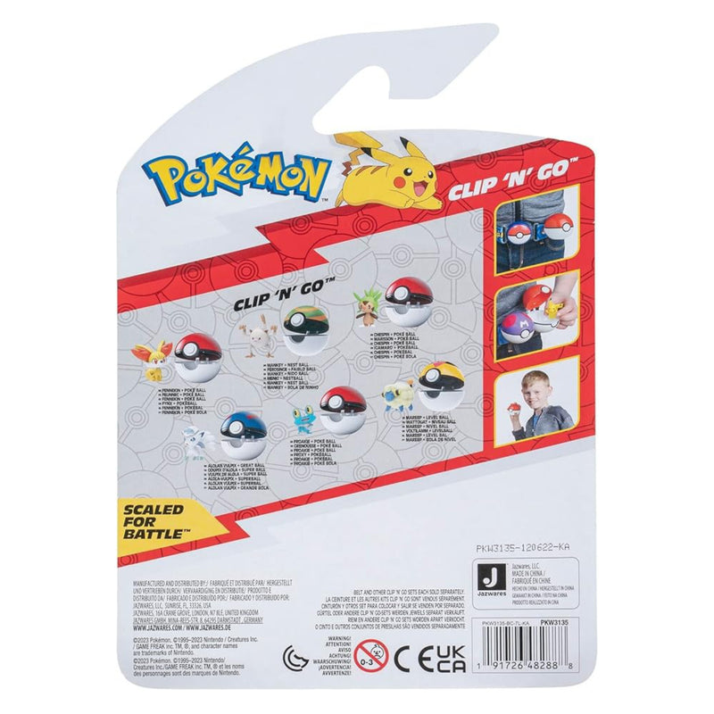 Pokemon: Clip 'N' Go - Alolan Vulpix and Great Ball Toys & Games Jazwares