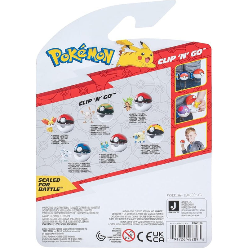 Pokemon: Clip 'N' Go - Mankey and Nest Ball Toys & Games Jazwares