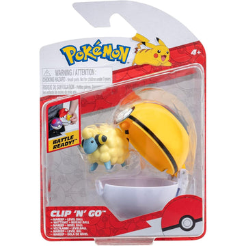 Pokemon: Clip 'N' Go - Mareep and Level Ball Toys & Games Jazwares