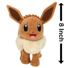 Pokemon: Wicked Cool Toys - Eevee 8-Inch Plush Toys & Games Jazwares