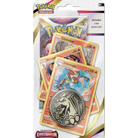 Pokemon TCG: Lost Origin Premium Checklane Blister Pack - Infernape Card Game Pokemon